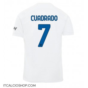 Inter Milan Juan Cuadrado #7 Seconda Maglia 2023-24 Manica Corta